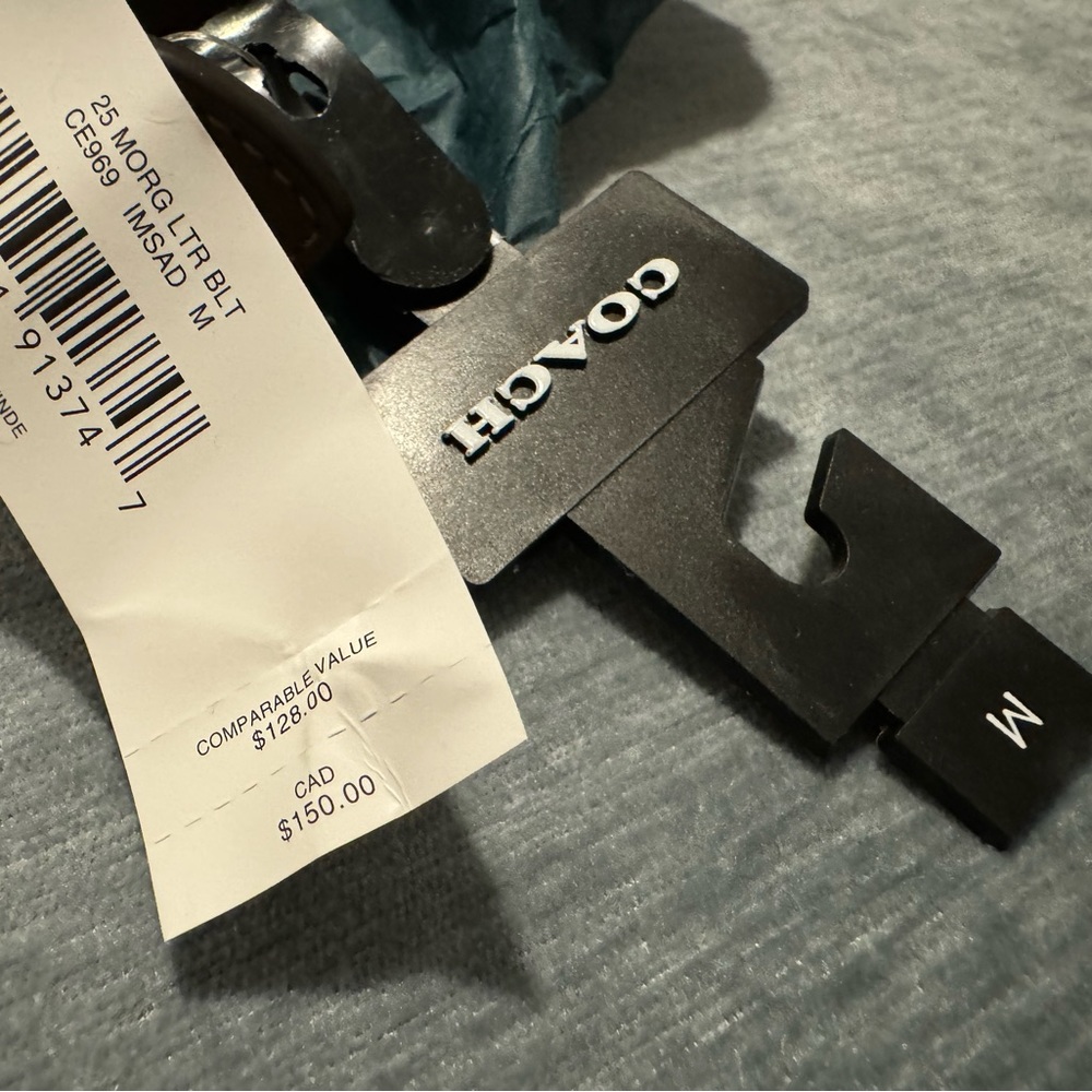 Brown leather coach belt NWT - Picture 2 of 3